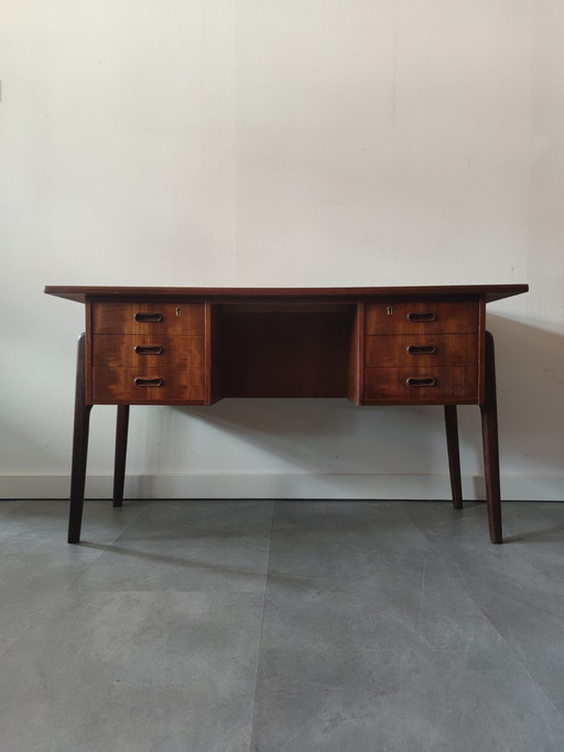 Vintage Deens bureau in teak