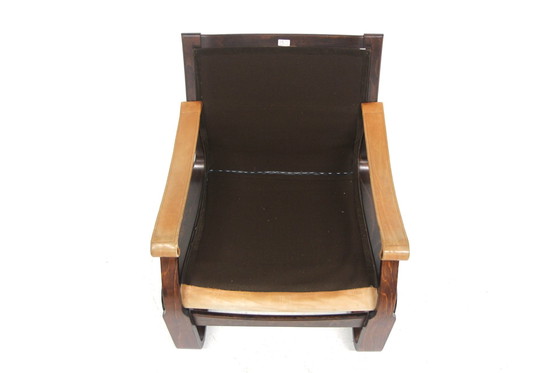 Image 1 of  Scandinavische lederen fauteuil Nelo, Noorwegen, 1980