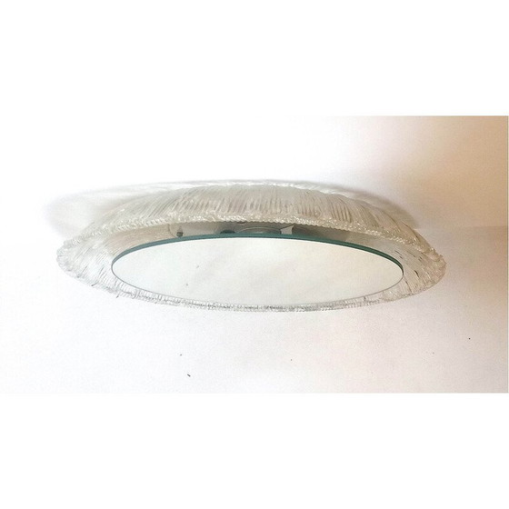 Image 1 of Vintage spiegel van gegoten polycarbonaat met achtergrondverlichting voor Hillebrand, 1970