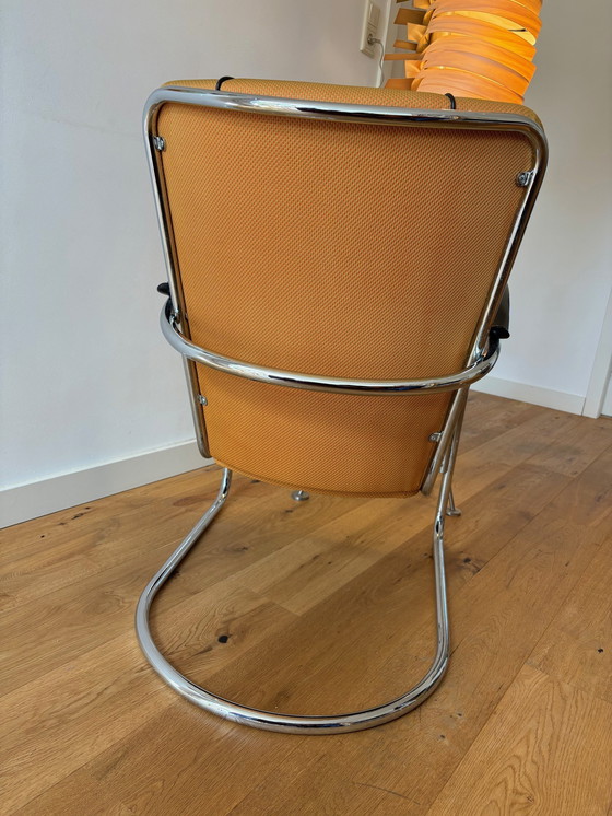 Image 1 of Gebr. van der Stroom Dutch Originals Gispen 412 Fauteuil + Hocker