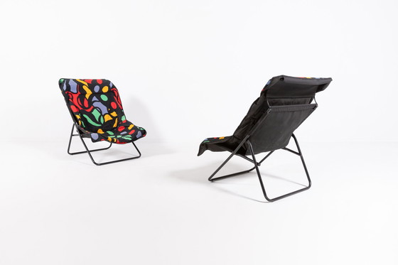 Image 1 of Opvouwbare Pop Art loungestoelen, jaren 1990