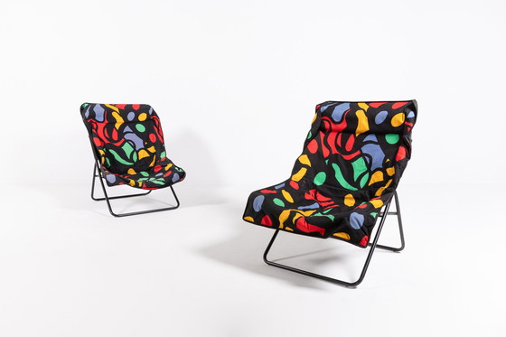 Image 1 of Opvouwbare Pop Art loungestoelen, jaren 1990