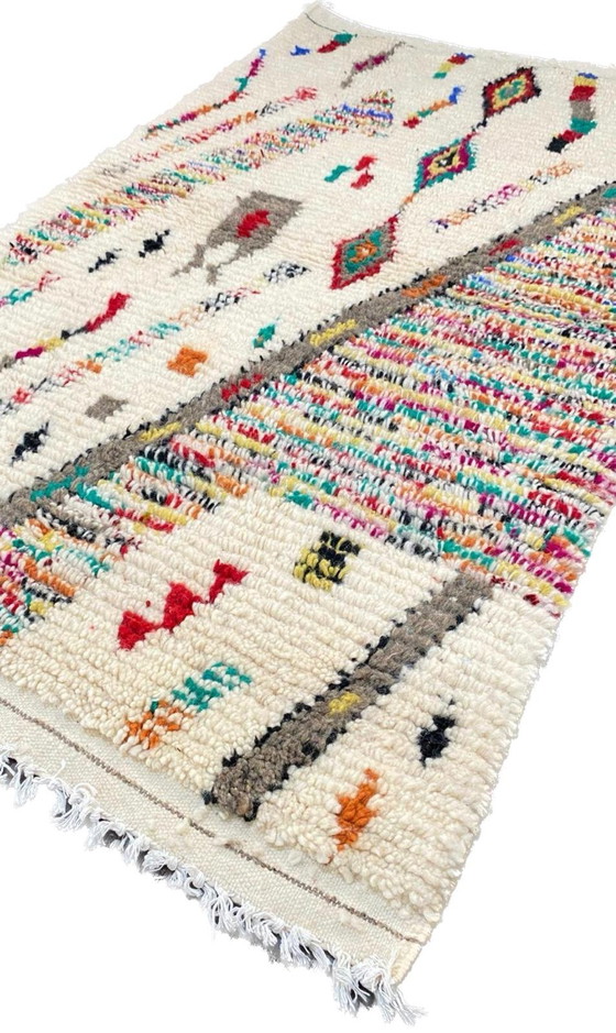 Image 1 of Authentiek Berber Tapijt – Handgeknoopt uit het Atlasgebergte | 100% Natuurlijke Wol (150x100 cm)