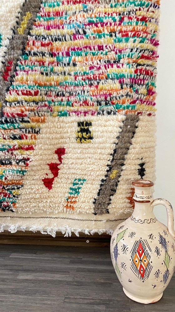 Image 1 of Authentiek Berber Tapijt – Handgeknoopt uit het Atlasgebergte | 100% Natuurlijke Wol (150x100 cm)