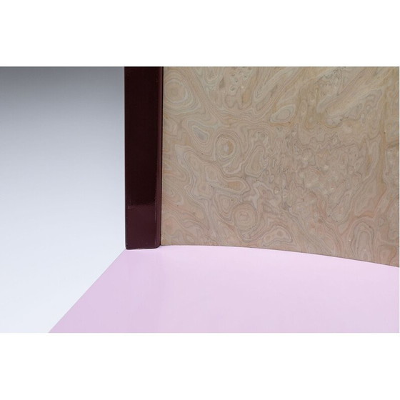 Image 1 of Set van 4 mid century roze eetkamerstoelen van Ettore Sottsass voor Leitner, jaren 1980