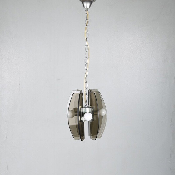 Image 1 of Vintage glazen hanglamp, Italië 1970