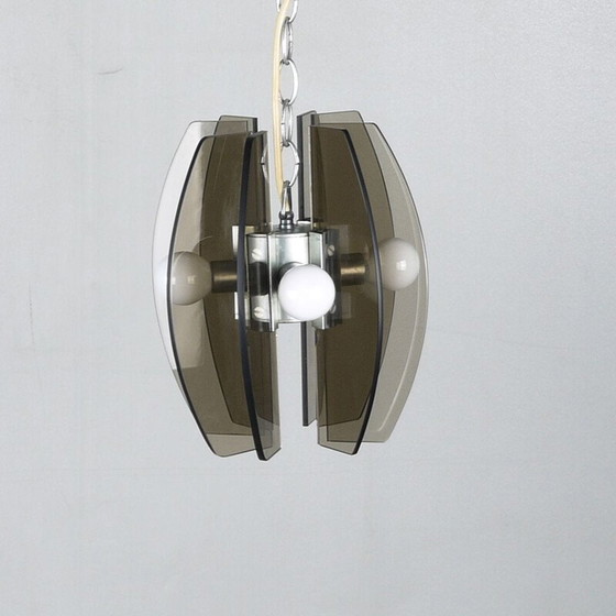 Image 1 of Vintage glazen hanglamp, Italië 1970