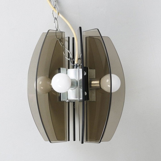 Image 1 of Vintage glazen hanglamp, Italië 1970