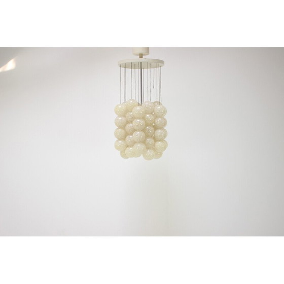 Image 1 of Vintage metalen en plastic kroonluchter van Josef Hurka voor Napako, Tsjecho-Slowakije 1970