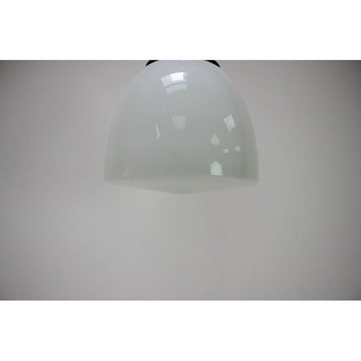 Vintage glazen en metalen hanglamp voor Napako, Tsjecho-Slowakije 1960