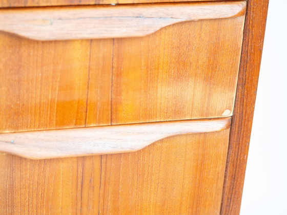 Image 1 of Deense vintage teakhouten ladekast uit 1960