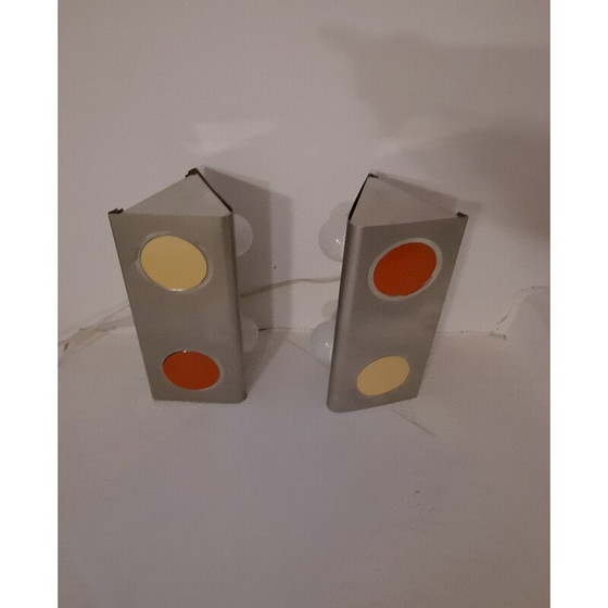 Image 1 of Paar vintage Italiaanse wandlampen, 1960-1970