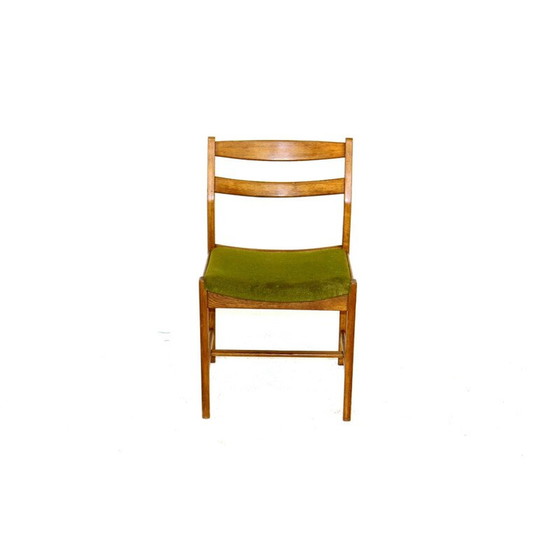 Image 1 of Set van 6 vintage eikenhouten stoelen van Erik Wörtz, 1960