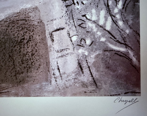 Marc Chagall: Gesigneerde Lithografie, Genummerd 17/300.