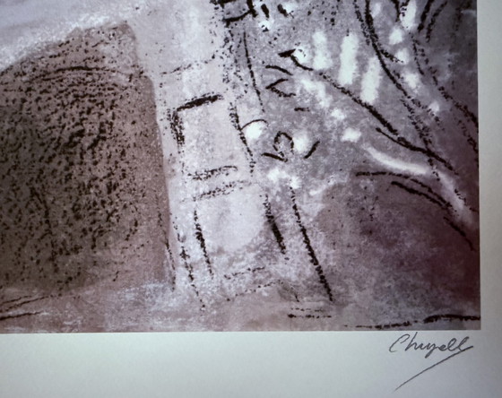 Image 1 of Marc Chagall: Gesigneerde Lithografie, Genummerd 17/300.