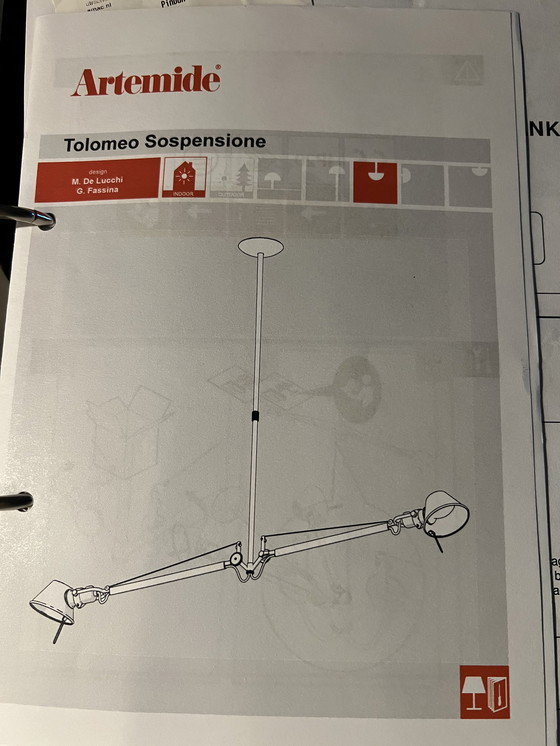 Image 1 of Artimide Tolomeo Due Bracci Ophanging