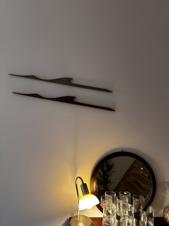 Image 1 of Mid Century Wandvogels Kraanvogel 