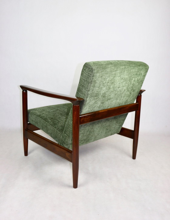 Image 1 of Vintage groene olijf Gfm-142 fauteuil