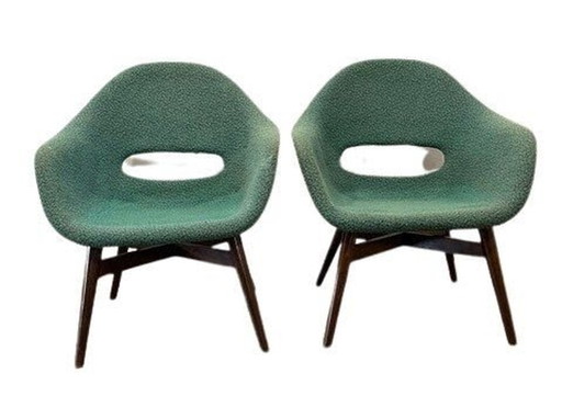 set van 2 vintage stoelen van Miroslav Navratil