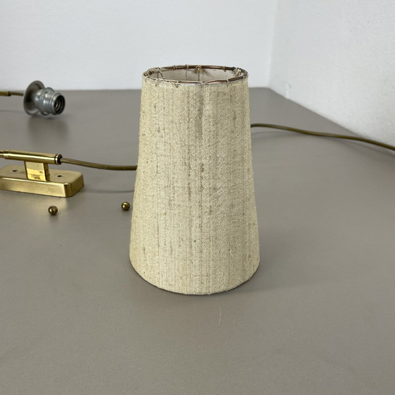 Image 1 of Minimalistische verstelbare zwenkarm met contragewicht messing wandlamp, Duitsland 1950S