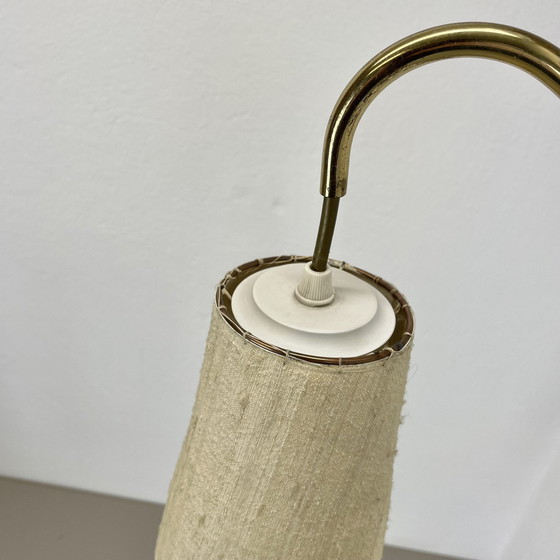 Image 1 of Minimalistische verstelbare zwenkarm met contragewicht messing wandlamp, Duitsland 1950S