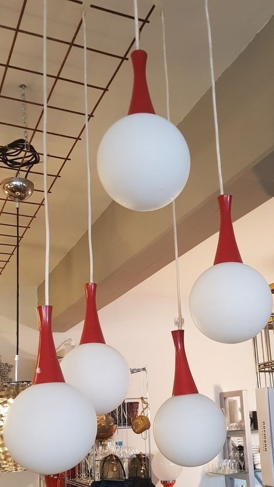 Image 1 of Cascade plafondlamp uit het ruimte tijdperk van Richard Essig