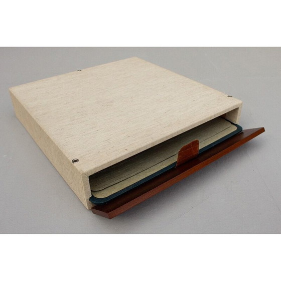 Image 1 of Vintage opbergdoos van hars voor vinylplaten, Duitsland 1960