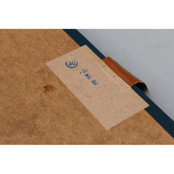 Image 1 of Vintage opbergdoos van hars voor vinylplaten, Duitsland 1960