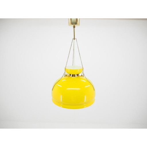 Glazen kroonluchter uit het midden van de eeuw Harvey Guzzini 1960