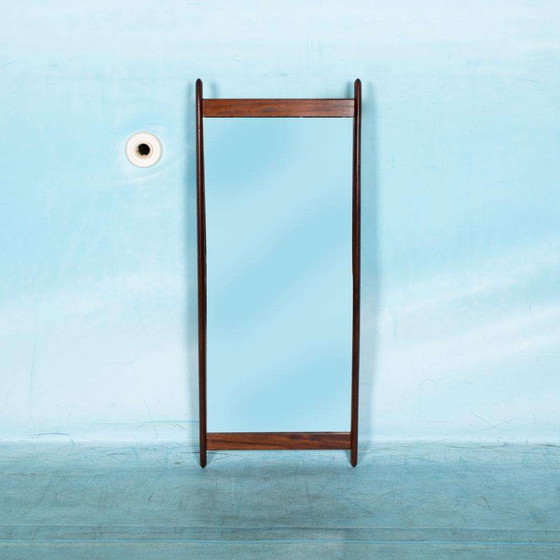 Image 1 of Scandinavische teakhouten spiegel jaren zestig