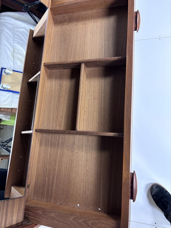 Image 1 of Vintage Dyrlund Secretaire Vitrinekast Teak