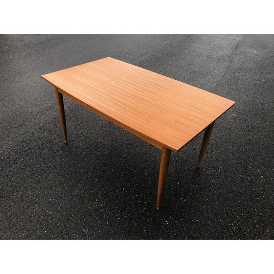 Image 1 of Scandinavische vintage teakhouten tafel, 1960