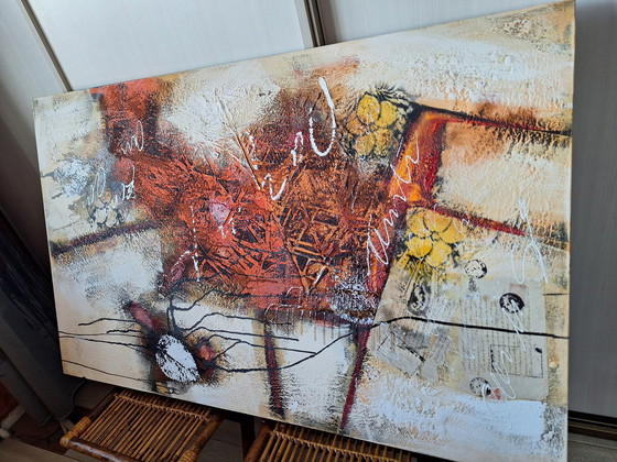 Image 1 of  Dario Bosa:  Schilderij 'Free Rusty Spiritred', Acryl Op Canvas