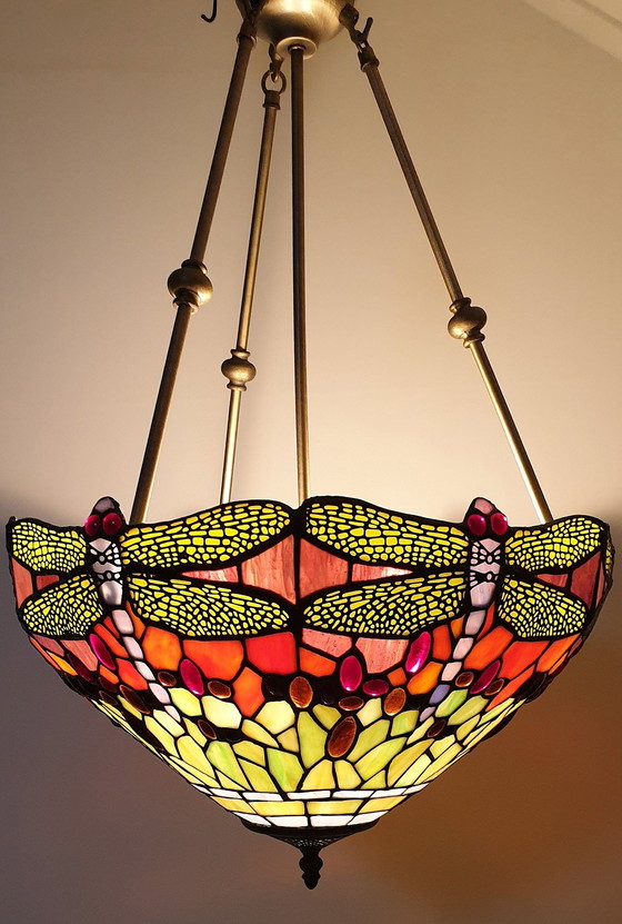 Image 1 of Tiffany Xl Hanglamp "Dragonfly"