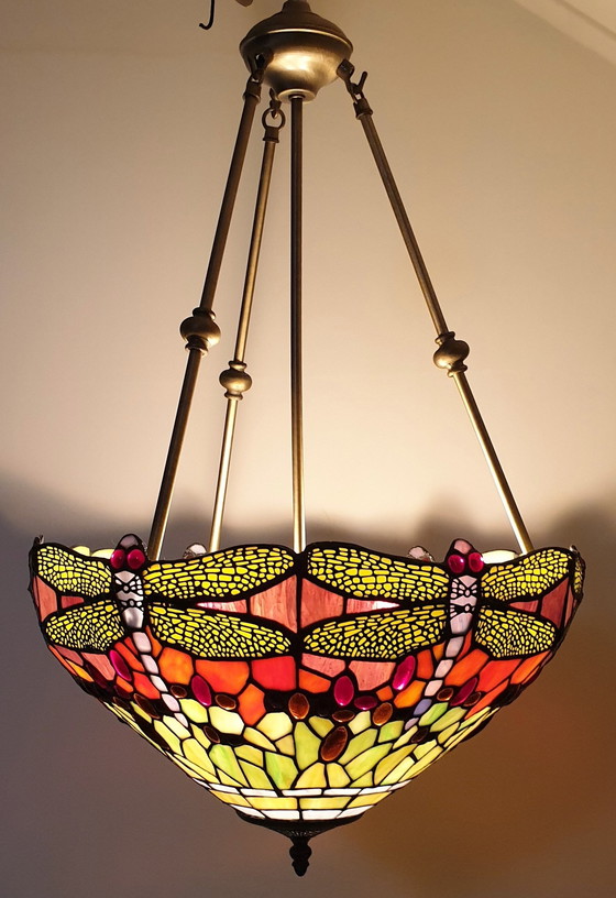 Image 1 of Tiffany Xl Hanglamp "Dragonfly"