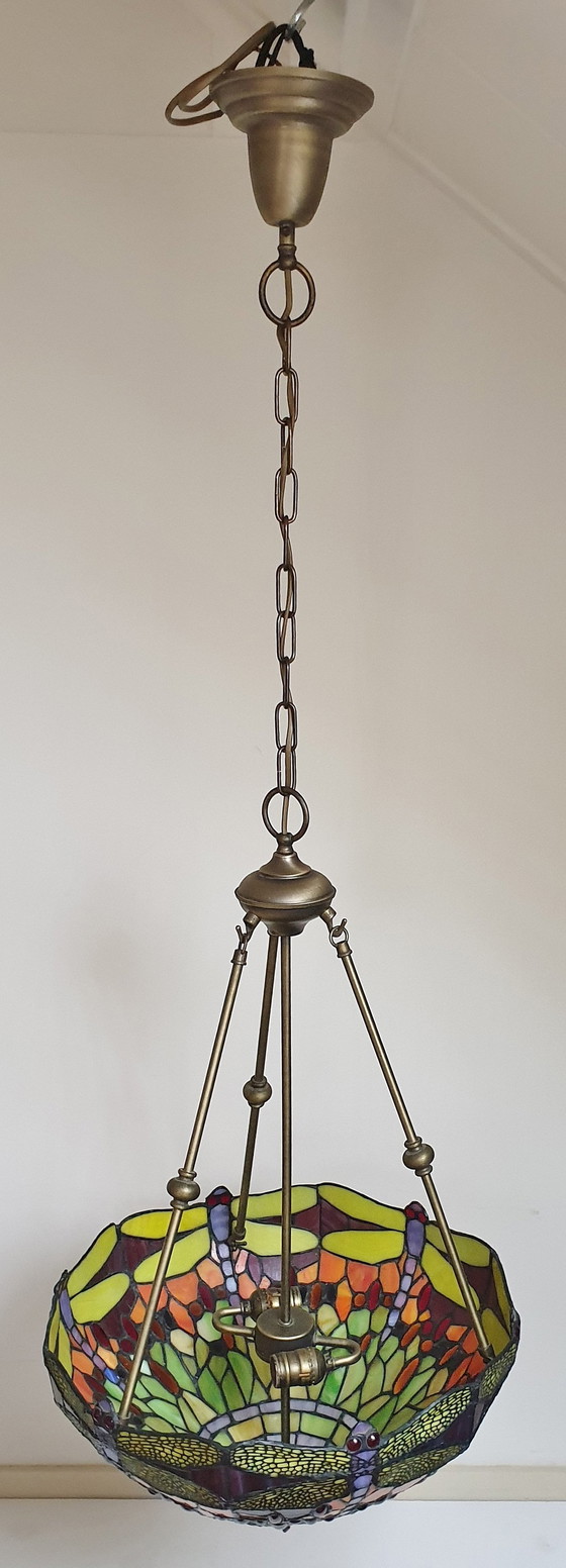 Image 1 of Tiffany Xl Hanglamp "Dragonfly"