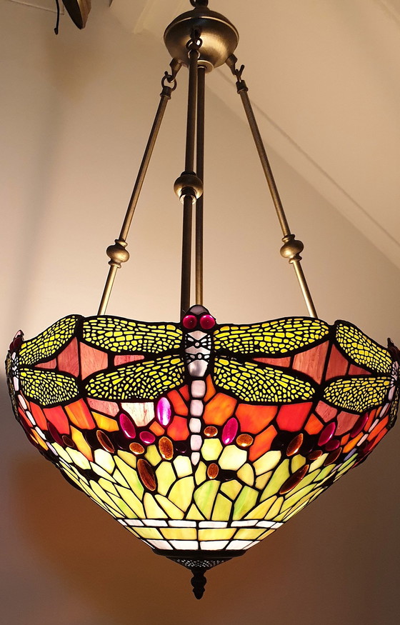 Image 1 of Tiffany Xl Hanglamp "Dragonfly"