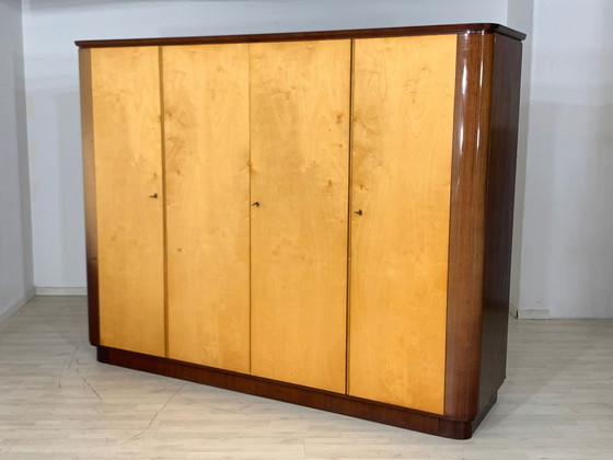 Image 1 of Mid Century kledingkast vintage