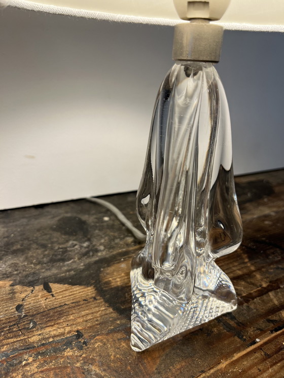 Image 1 of Vintage Mid Century Kristallen Tafel Lampen 