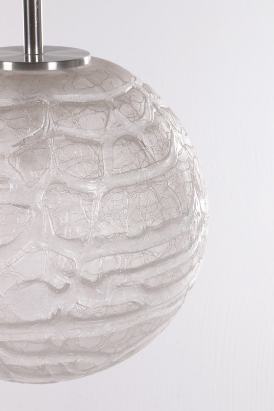 Image 1 of Doria Leuchten Glazen Globe Hanglamp, 1970s