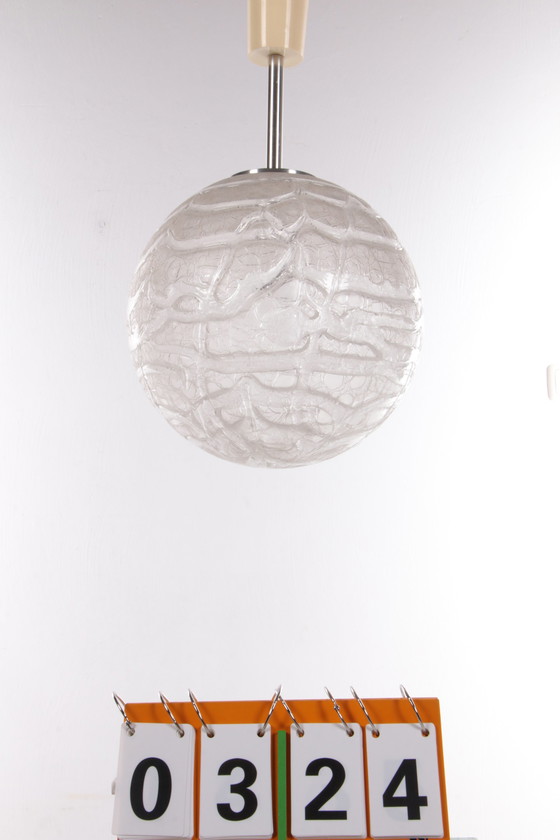 Image 1 of Doria Leuchten Glazen Globe Hanglamp, 1970s