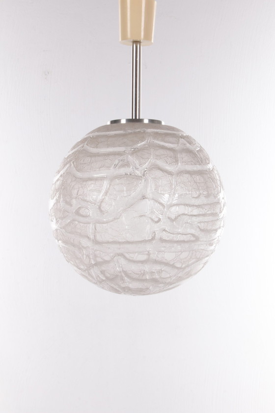 Image 1 of Doria Leuchten Glazen Globe Hanglamp, 1970s