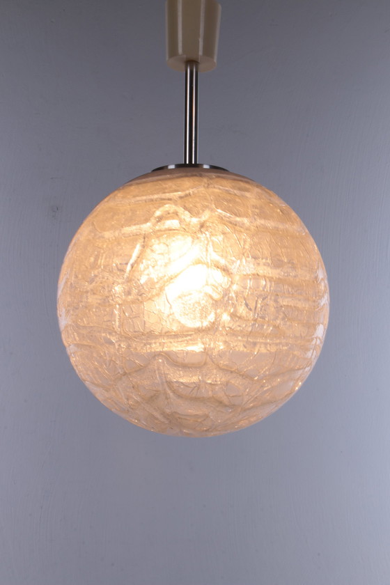 Image 1 of Doria Leuchten Glazen Globe Hanglamp, 1970s