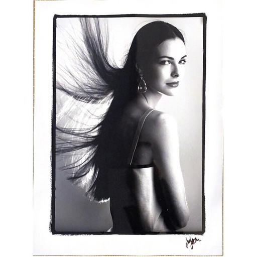 Vintage foto Carole boeket door Just Jaeckin, jaren 2009