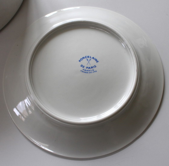 Image 1 of 6x Porcelaine de Paris Kaasborden