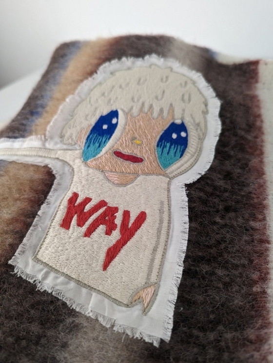 Image 1 of Javier Calleja X Mira Mikati "No Way" sjaal van textielkunst