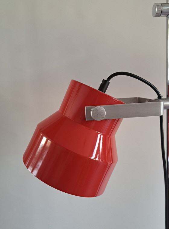 Image 1 of Vintage Dijkstra Vloerlamp / Dubbele Kelk / Jaren 70