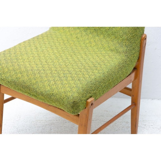 Image 1 of Set van 4 vintage beukenhouten stoelen door Miroslav Navrátil, Tsjecho-Slowakije 1960