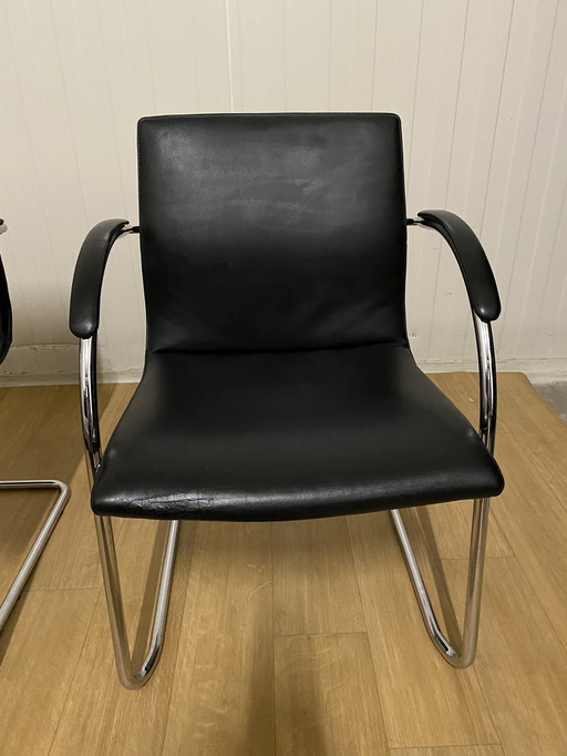 Opruiming - 2x Walter Knoll Stoelen George Cantilever