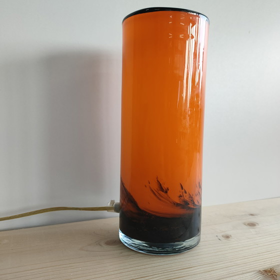 Image 1 of Vintage Glazen Lamp Jaren 70 (Stijl)